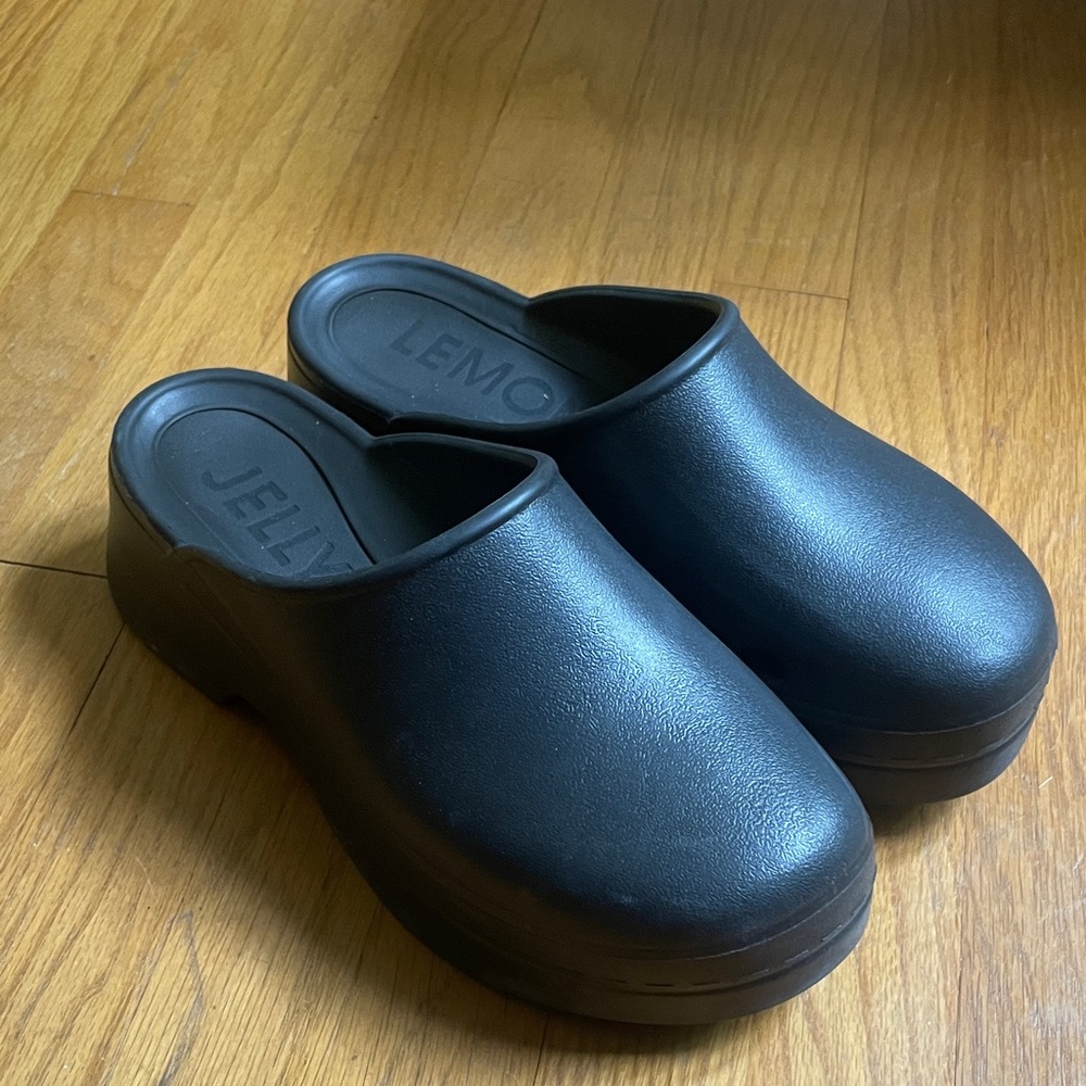 Lemon Jelly Slip-On Platform Clogs